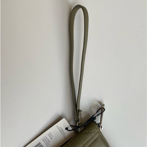 French Connection Flora Box Quilt Wristlet Wallet , Color : Slate Green - Picture 5 of 10